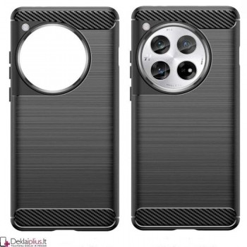Carbon guminis dėklas - juodas (Oneplus 12 5G) Carbon guminis dėklas - juodas (Oneplus 12 5G)